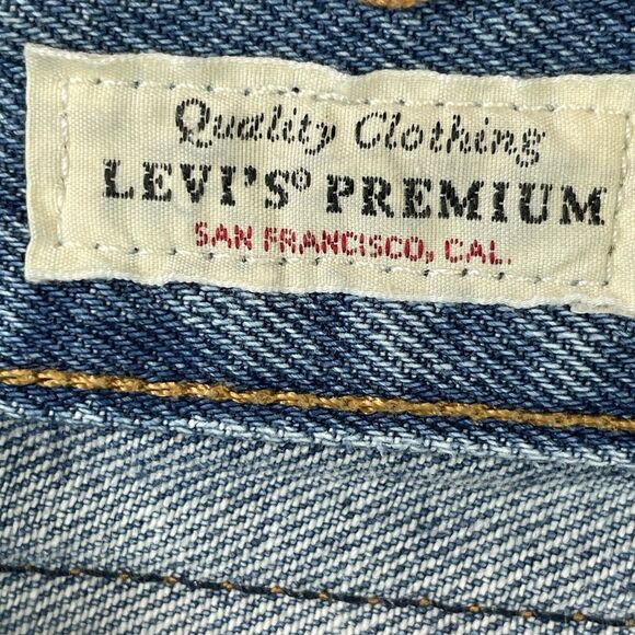 Levi's 501 Big E Straight Leg Premium Jeans Women’s 29 x 32 Destroyed Selvedge - Picture 11 of 16